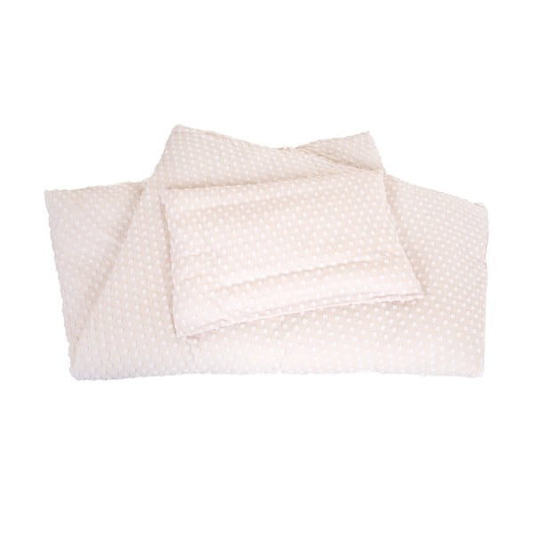 Bēša bērnu gultas veļa no kokvilnas maisījuma 100x135 cm Frosty Almond – Roba-image-2