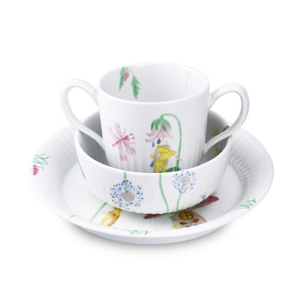 Porcelāna bērnu pusdienu komplekts (3 gab.) Hammershøi Kids – Kähler Design