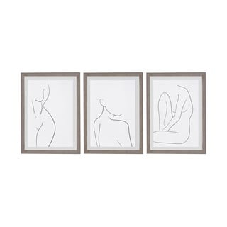 3 ierāmētu attēlu komplekts Surdic Body Studies, 30 x 40 cm