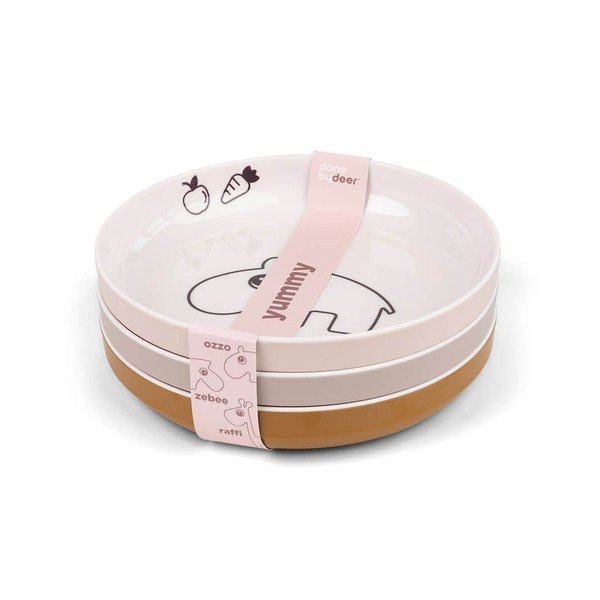 Rozā šķīvji bērniem (3 gab.) ø 18,5 cm Friends – Done by Deer-image-2