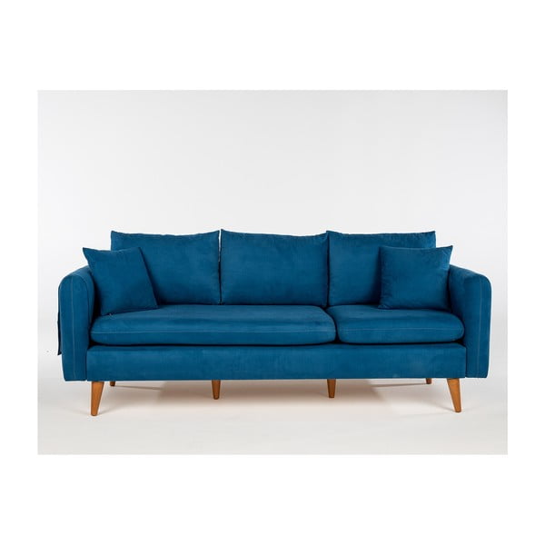 Tumši zils dīvāns 215 cm Sofia – Balcab Home