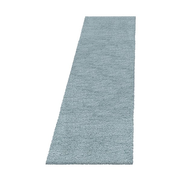 Zils celiņa paklājs 80x250 cm Fluffy – Ayyildiz Carpets