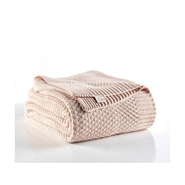 Gaiši rozā gultas pārklājs Silvi, 220 x 240 cm-image-1