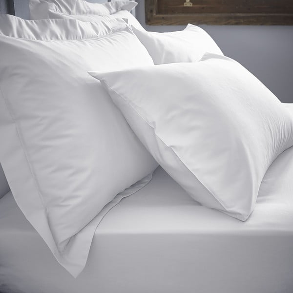 Spilvendrānas (2 gab.) no kokvilnas perkala 50x75 cm Cotton Percale – Bianca-image-1