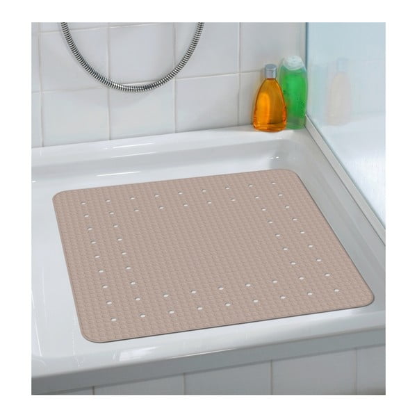 Pelēki bēšs neslīdošs vannasistabas paklājs Wenko Mirasol, 54 x 54 cm-image-2