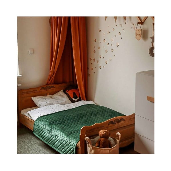 Stepēts bērnu gultas pārklājs 160x100 cm Posh Velvet – Yellow Tipi-image-1