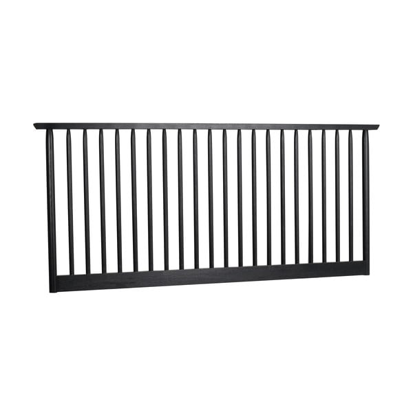 Melns ozolkoka galvgalis 194x84 cm Riggins – Rowico-image-2