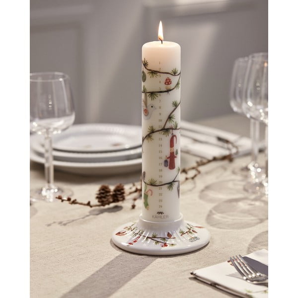 Porcelāna svečturis ar Ziemassvētku motīvu Hammershøi Christmas – Kähler Design-image-1
