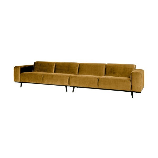 Medus dzeltens samta dīvāns BePureHome Statement, 372 cm-image-1