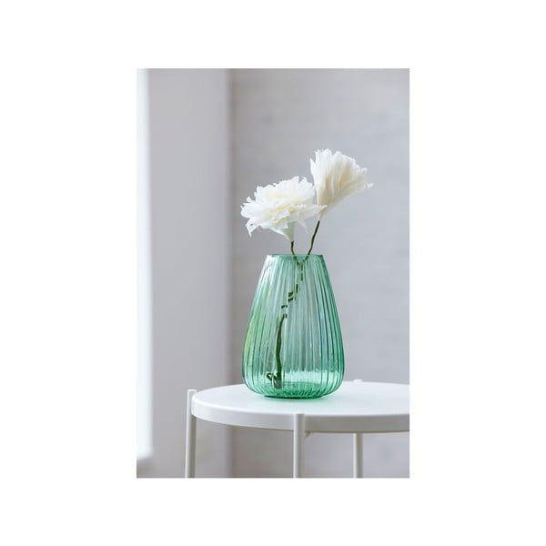 Zaļa stikla vāze Bitz Kusintha, augstums 22 cm-image-2