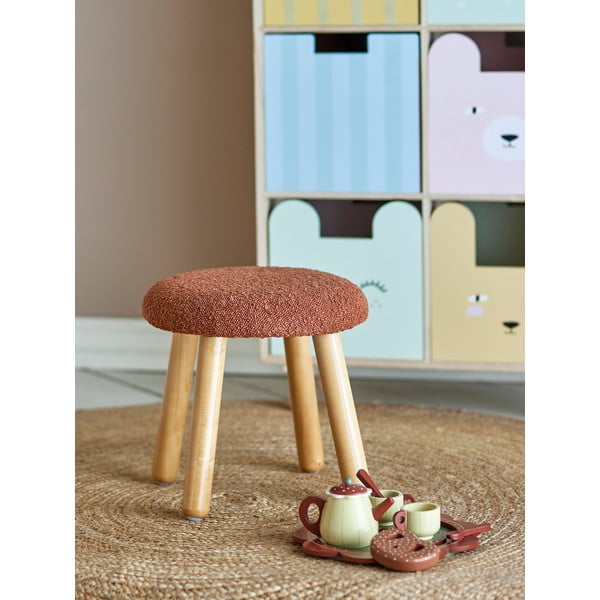 Oranža bērnu taburete Aksel – Bloomingville Mini-image-1