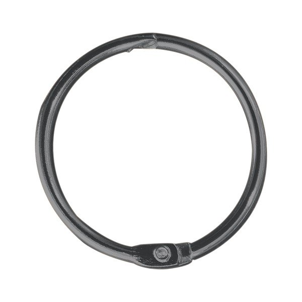 Matēti melni dušas aizkaru gredzeni (12 gab.) Ringo Small – Spirella