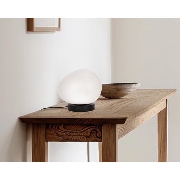 Melnbalta galda lampa (augstums 19 cm) Stones – Candellux Lighting-image-1