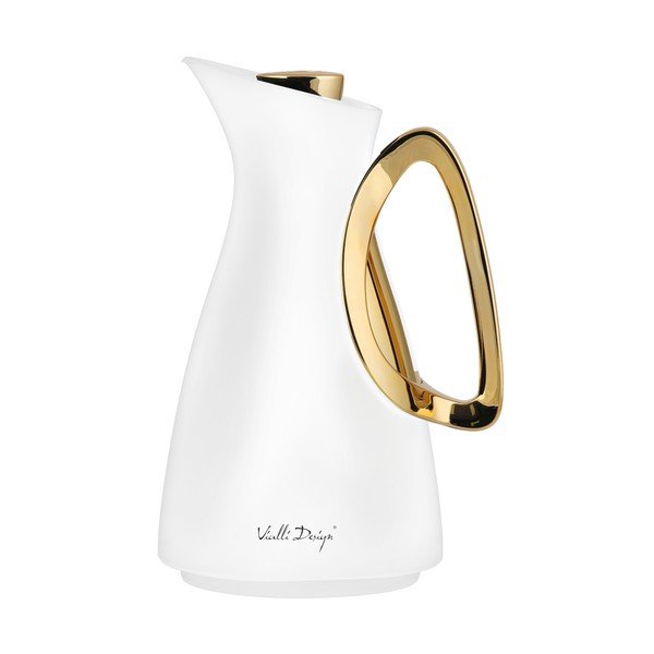 Balts/zelta krāsas termoss 1 l Alessia – Vialli Design