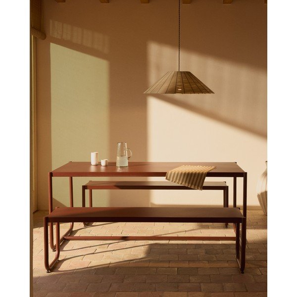 Bēšs mākslīgās rotangpalmas abažūrs ø 70 cm Saranella – Kave Home-image-1