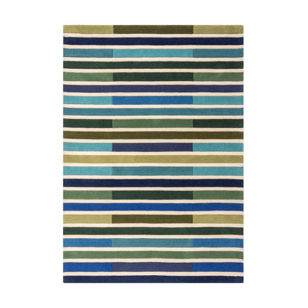 Zaļš vilnas paklājs 290x200 cm Piano – Flair Rugs