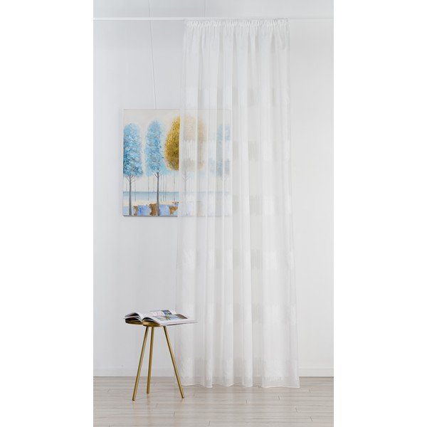 Balts dienas aizkars 140x260 cm Musette – Mendola Fabrics-image-1