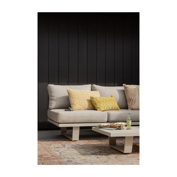 Pelēkbēšs polsterēts dārza dīvāns Bear – WOOOD-image-4