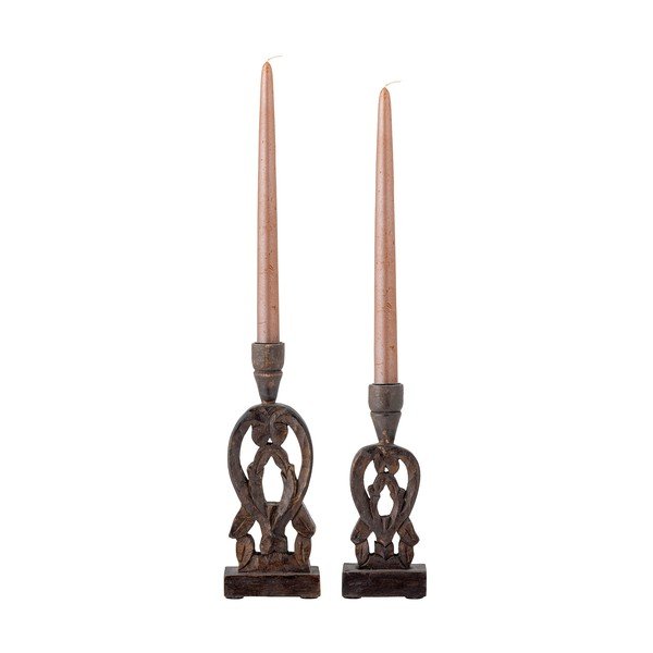 Koka svečturi (2 gab.) Bernie – Bloomingville-image-2