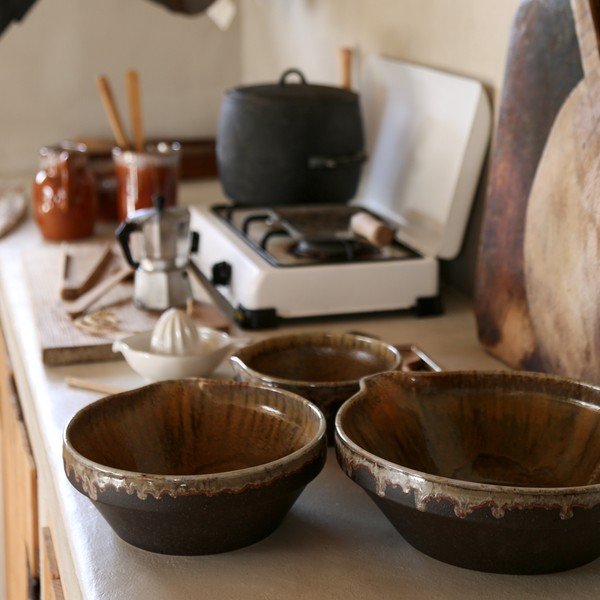 Tumši brūna akmensmasas bļoda Poterie – Casafina-image-3