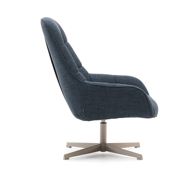 Dūmakaini zils grozāms atpūtas krēsls Jaspe – Kave Home-image-3