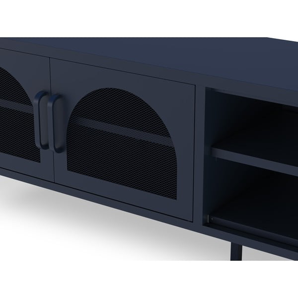 Tumši zils TV galdiņš 160x50 cm Diora – Marckeric-image-4