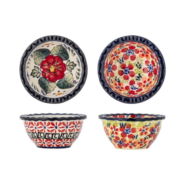 Sarkanas akmensmasas servēšanas bļodiņas (2 gab.) 95 ml Florist – Bloomingville