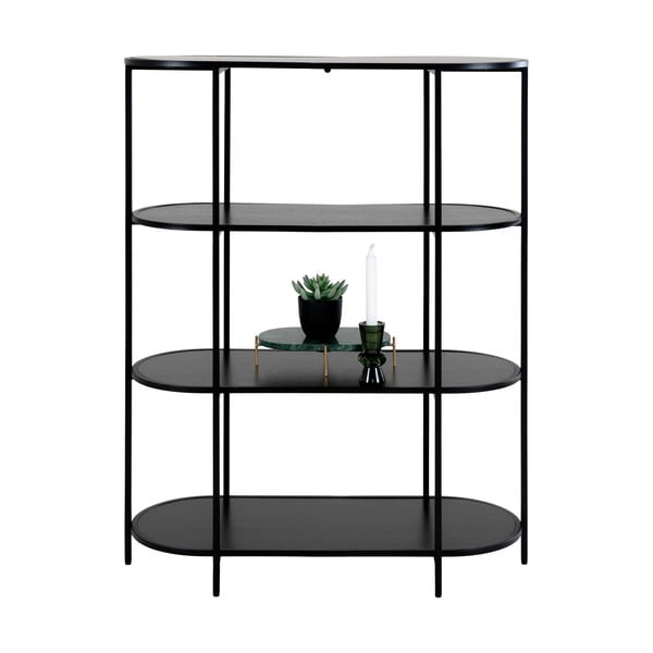 Melns grāmatu plaukts 36x111 cm Vita – House Nordic-image-2
