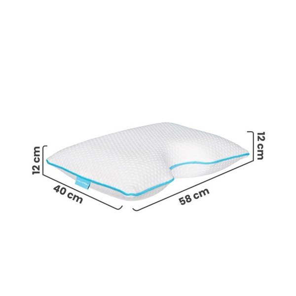 Anatomiskais spilvens ar atmiņas putu pildījumu 40x58 cm – Mila Home-image-2