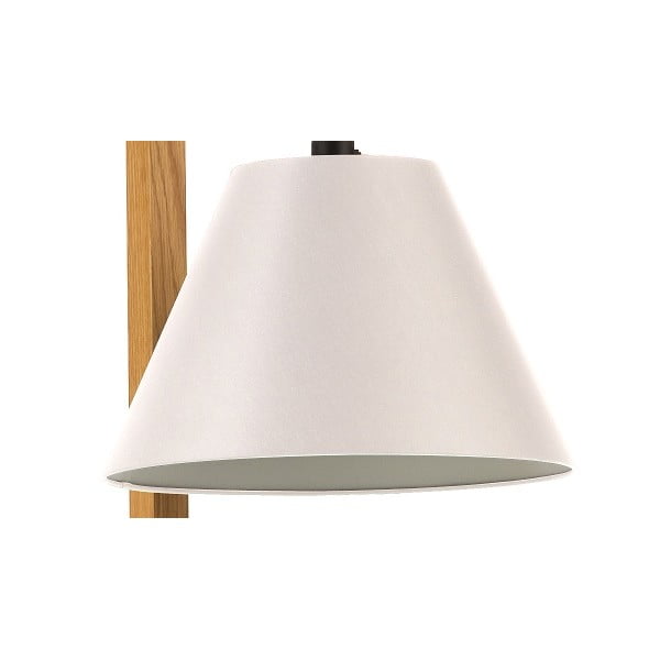 Balta stāvlampa ar koka rāmi Woodman Floor-image-3