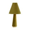 Zaļa galda lampa ar auduma abažūru (augstums 61 cm) Devia – Light & Living