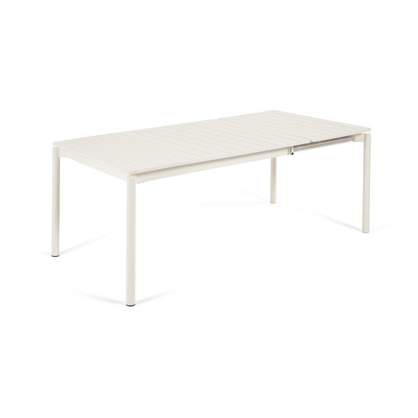 Balts alumīnija dārza galds Kave Home Zaltana, 140 x 90 cm-image-2
