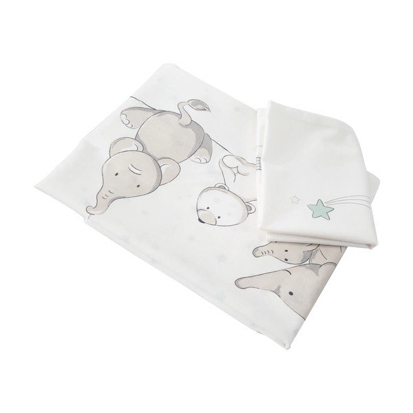 Pelēks šūpulītis ar riteņiem/ar baldahīnu 40x90 cm Strenenzauber – Roba-image-4