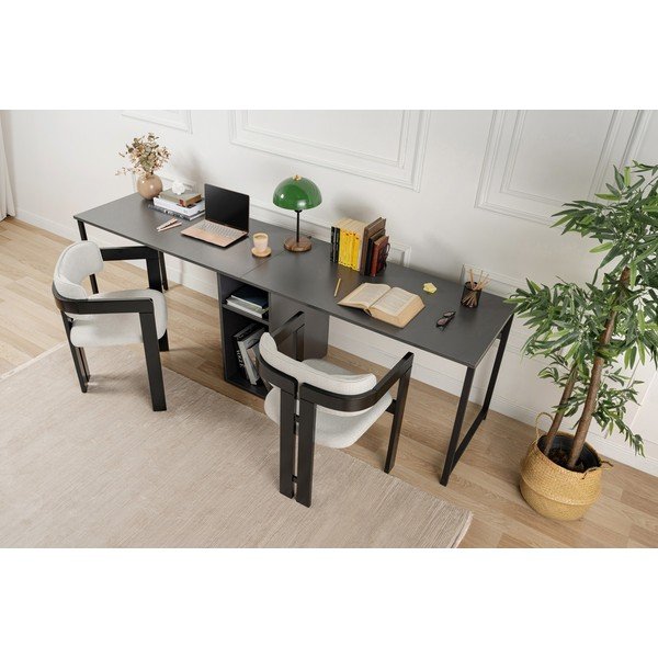 Matēts darba galds 60x240 cm Twin – Kalune Design-image-1