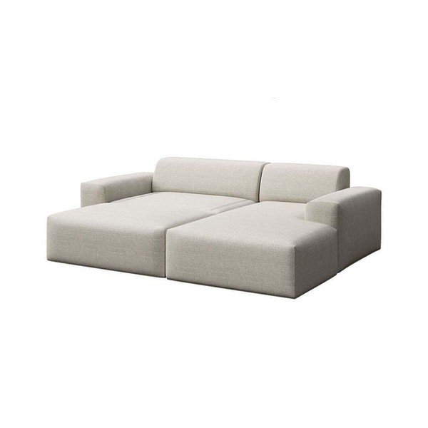 Bēšs salokāms stūra dīvāns ar uzglabāšanas vietu (ar labo stūri/ar zvilni) Villet – Rodier-image-4