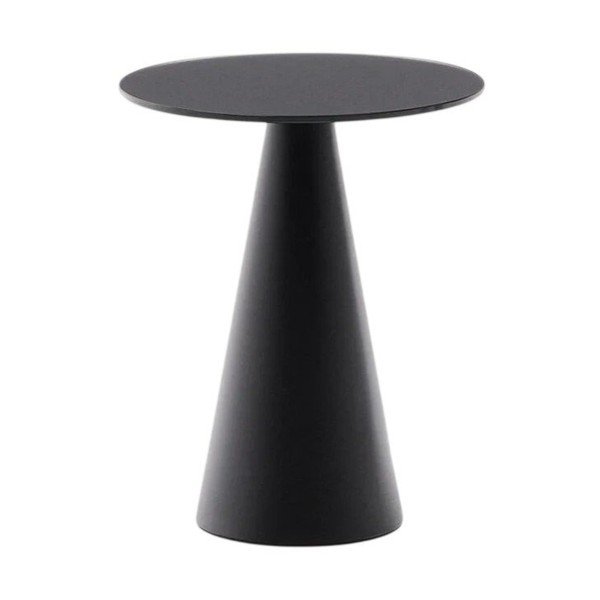 Apaļš sānu galdiņš ar stikla galda virsmu ø 30 cm Wilshire – Kave Home