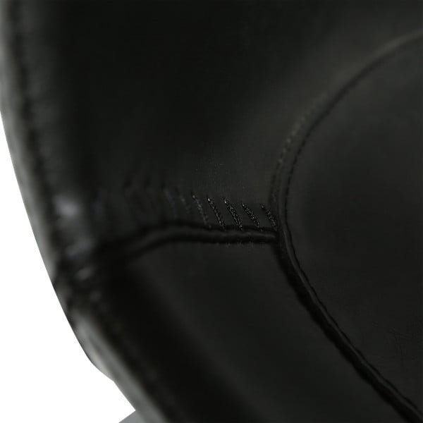Melns mākslīgās ādas dekorss ēdamistabas krēsls DAN-FORM Denmark Hype-image-1