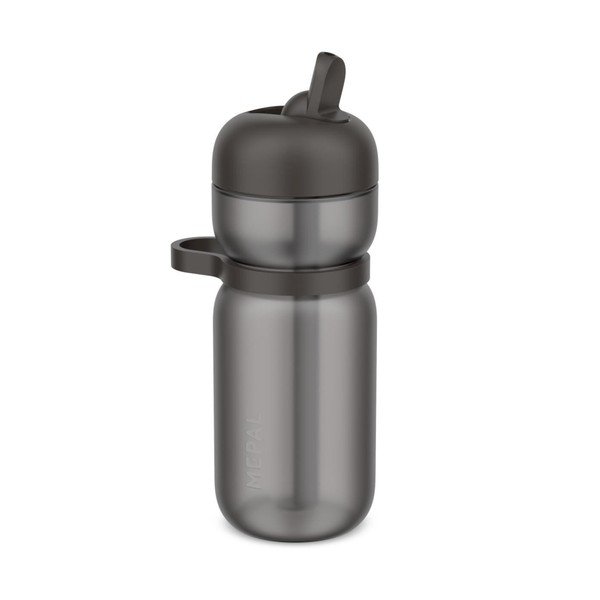 Antracīta pelēka plastmasas pudele 600 ml Active – Mepal