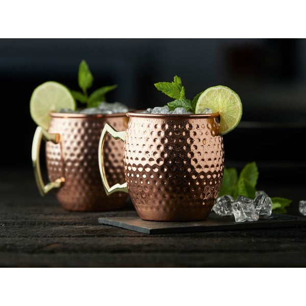 Vara krāsas tērauda krūzes (4 gab.) 80 ml Moscow Mule – Lyngby Glas-image-2