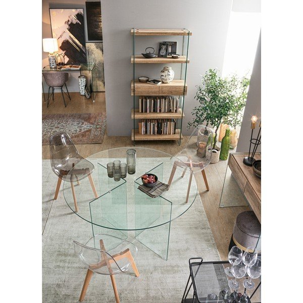 Stikla apaļš ēdamgalds ø 130 cm Iride – Bizzotto-image-2