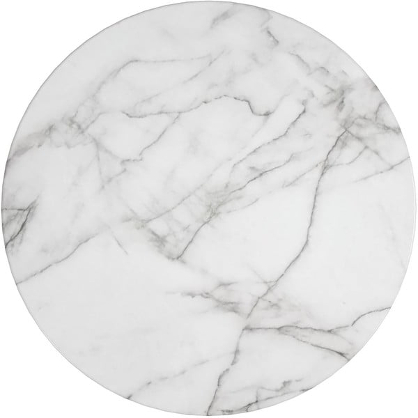 Balts/zelta krāsas apaļš žurnālgaldiņš ar marmora imitāciju ø 79 cm Gwyneth – CosmoLiving by Cosmopolitan-image-2