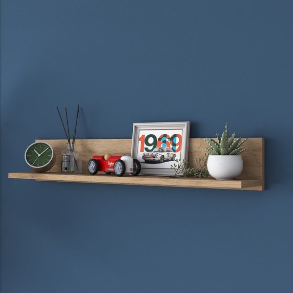 Dabīga toņa plaukts ar valrieksta koka imitāciju Petra – Kalune Design-image-4