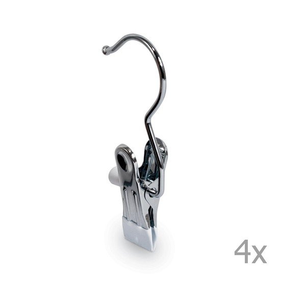4 āķu komplekts ar klipsi Domopak Hooks-image-1