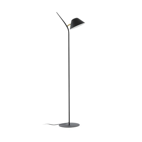 Melna stāvlampa ar metāla abažūru (augstums 152 cm) Aurelia – Kave Home