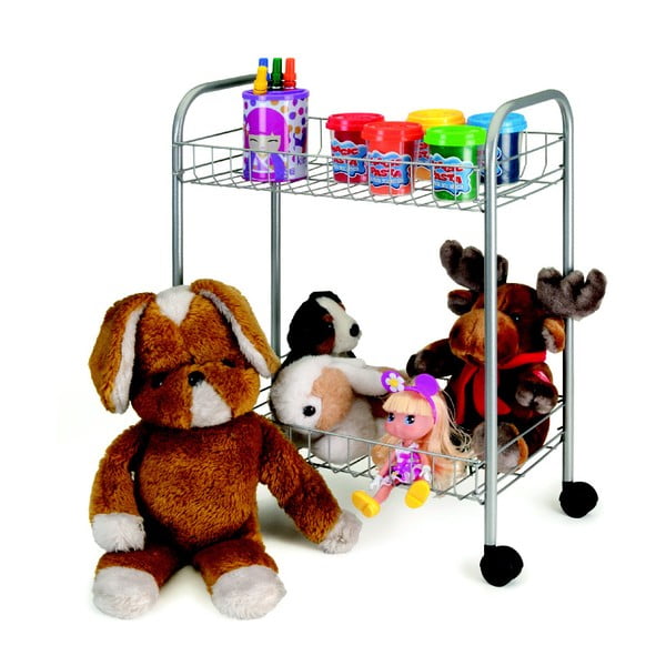 Pārvietojams divstāvīgs plaukts Metaltex Greg, garums 41 cm-image-4