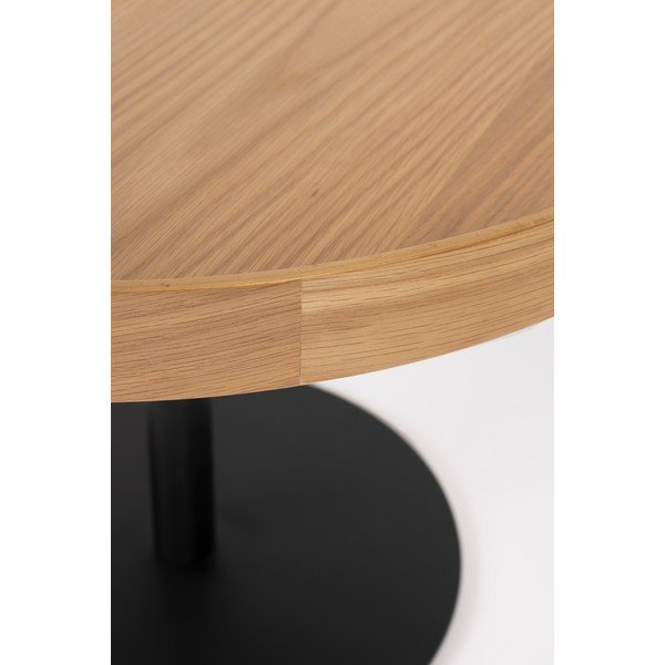 Dabīga toņa apaļš žurnālgaldiņš ar ozolkoka imitācijas galda virsmu ø 56 cm Yuri M – White Label-image-3