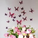 18 rozā 3D uzlīmju komplekts Ambiance Butterflies