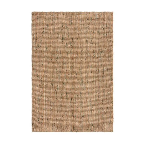Zaļš/dabīga toņa divpusējs/ar rokām darināts džutas paklājs 200x290 cm Jute Boucle Green – Flair Rugs