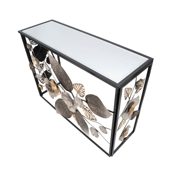Melns konsoles galds 42x112 cm Glam Dark – Mauro Ferretti-image-2