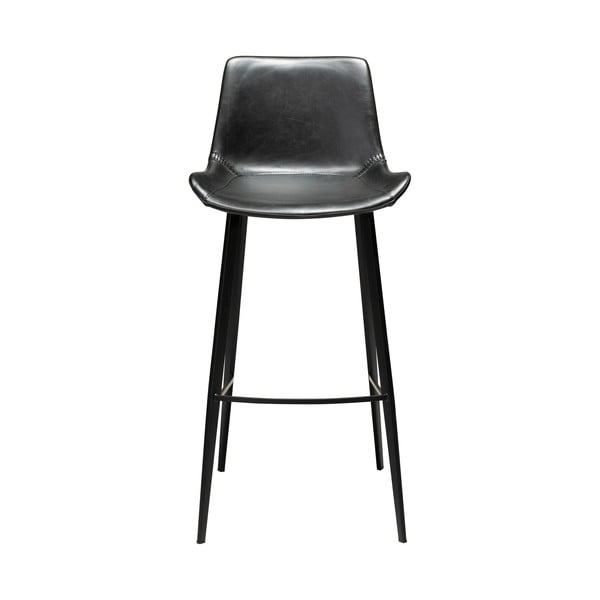 Melns eko ādas bāra krēsls DAN-FORM Denmark Hype, augstums 102 cm-image-2